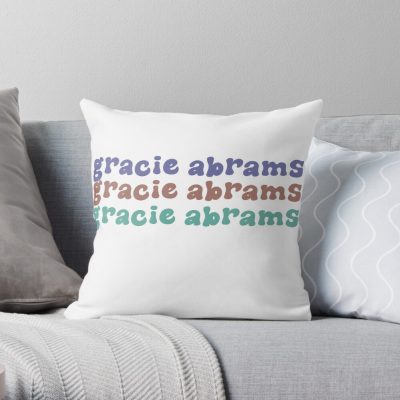 Gracie Abrams Throw Pillow Official Gracie Abrams Merch